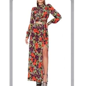 AFRM High Neck Top + Maxi Skirt Set